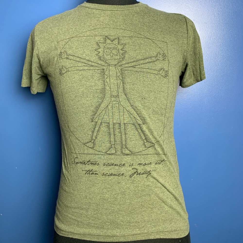 Rick And Morty Adult Swim Da Vinci Graphic Tee